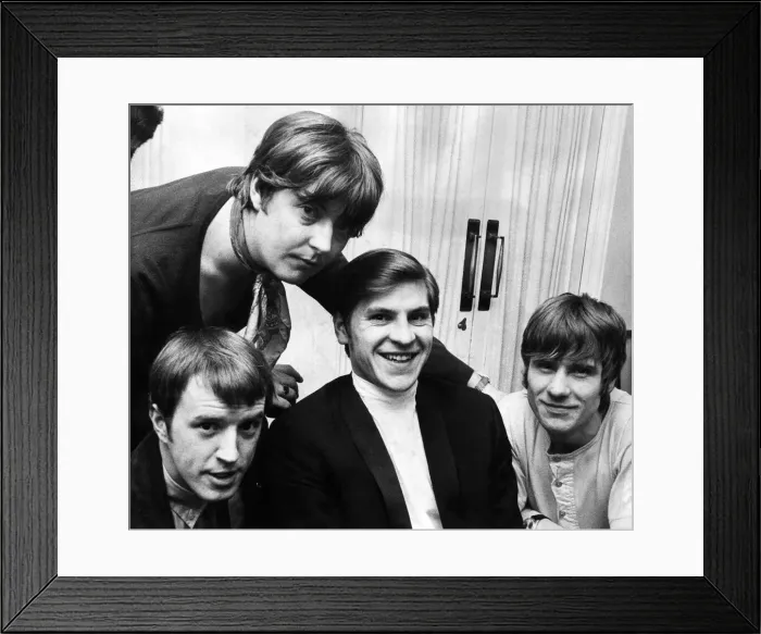 Framed Print : Pop group The Animals in their dressing room at Newcastle City Hall