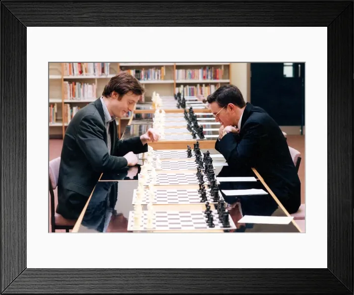 Framed Print : Two men playing chess Framed Print : Two men playing chess