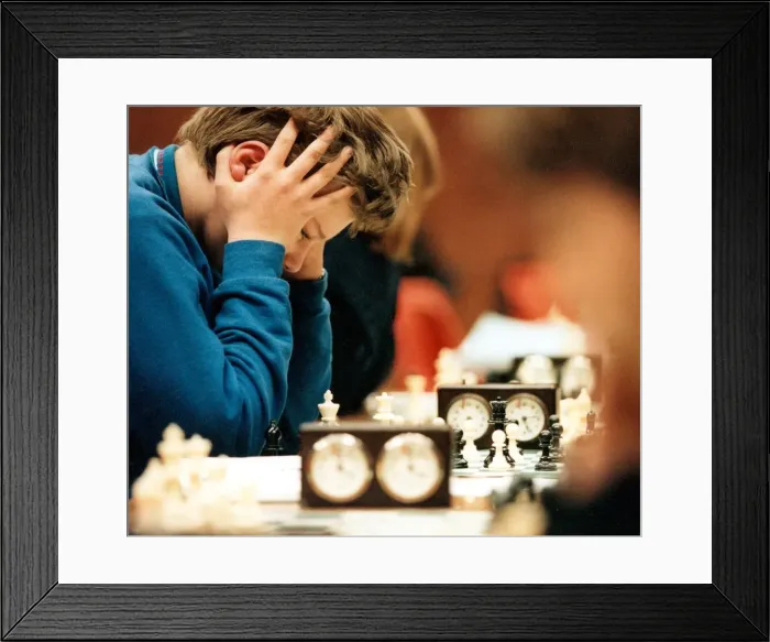 Framed Print : Children playing in a chess competition Framed Print : Children playing in a chess competition