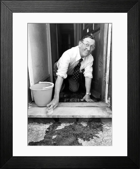 Framed Print : Mr. Mopps beware, you may have met your match at last. for sprightly pensioner Tony Framed Print : Mr. Mopps beware, you may have met your match at last. for sprightly pensioner Tony
