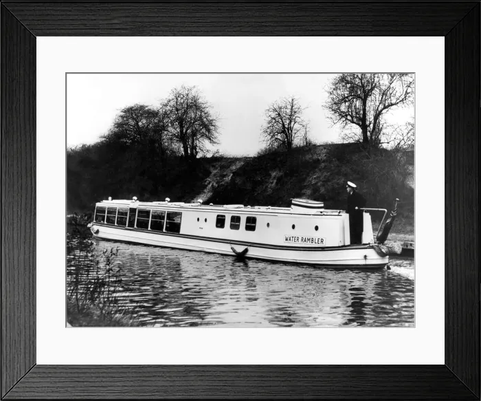 Framed Print : Water Rambler is one of the fleet of British Waterways boats that can be hired for Framed Print : Water Rambler is one of the fleet of British Waterways boats that can be hired for
