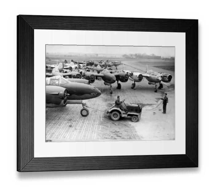 Framed Print : American Lightnings, the plane used by the United States Army Air Force for long range