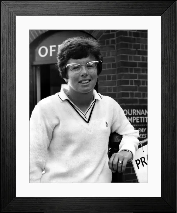 Framed Print : Billie Jean King Tennis Player at the Queens Club June 1966 Framed Print : Billie Jean King Tennis Player at the Queens Club June 1966