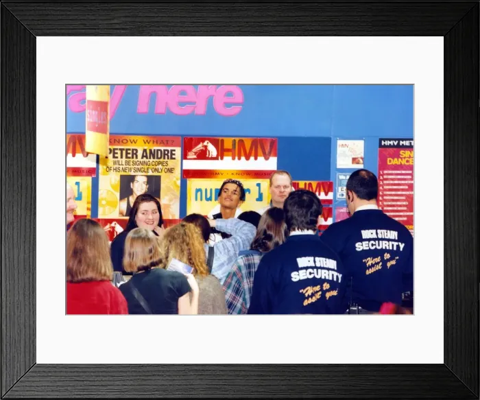 Framed Print : Peter Andre at Newcastles HMV store prior to his concert at the Newcastle City Hall Framed Print : Peter Andre at Newcastles HMV store prior to his concert at the Newcastle City Hall