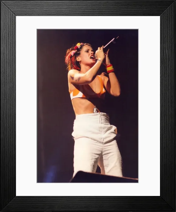 Framed Print : Pop group Aqua in concert at the Newcastle Arena. November 1997 Framed Print : Pop group Aqua in concert at the Newcastle Arena. November 1997