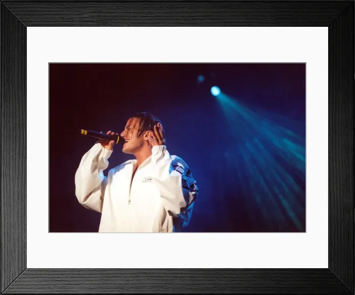 Framed Print : Peter Andre during his concert at the Newcastle City Hall. March 1997 Framed Print : Peter Andre during his concert at the Newcastle City Hall. March 1997