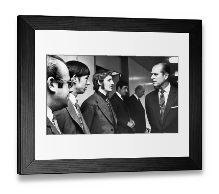 Framed Print : Prince Philip, Duke of Edinburgh, at the Design Awards at Sunderland Civic Centre
