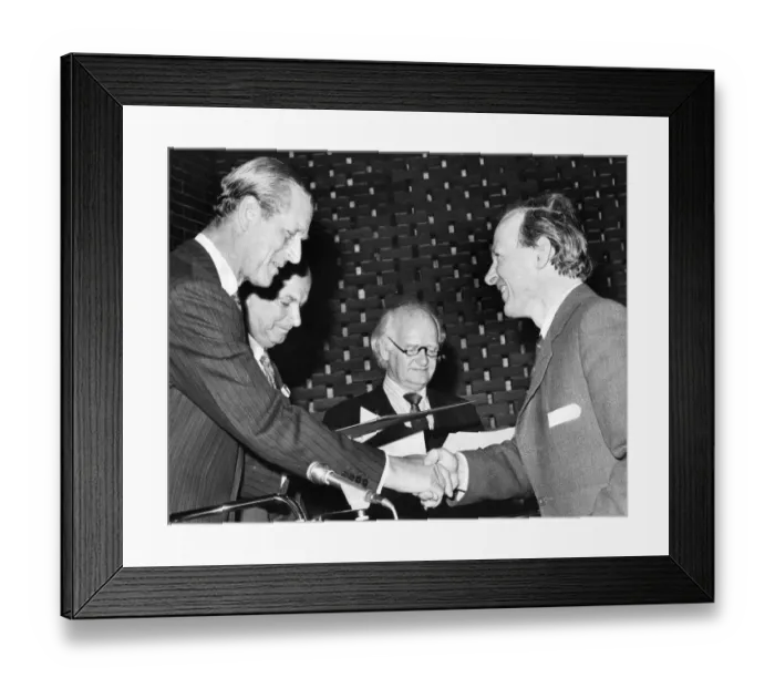 Framed Print : Prince Philip, Duke of Edinburgh, at the Design Awards at Sunderland Civic Centre