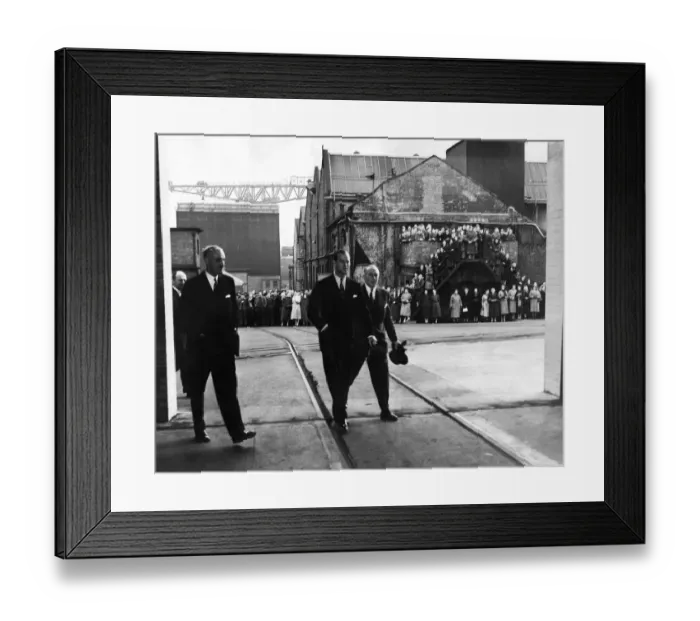 Framed Print : Prince Philip, Duke of Edinburgh, during a visit to the Wallsend Slipway Framed Print : Prince Philip, Duke of Edinburgh, during a visit to the Wallsend Slipway