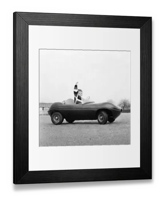 Framed Print : Young drivers: Small boys driving miniature cars. January 1966 F94 Framed Print : Young drivers: Small boys driving miniature cars. January 1966 F94
