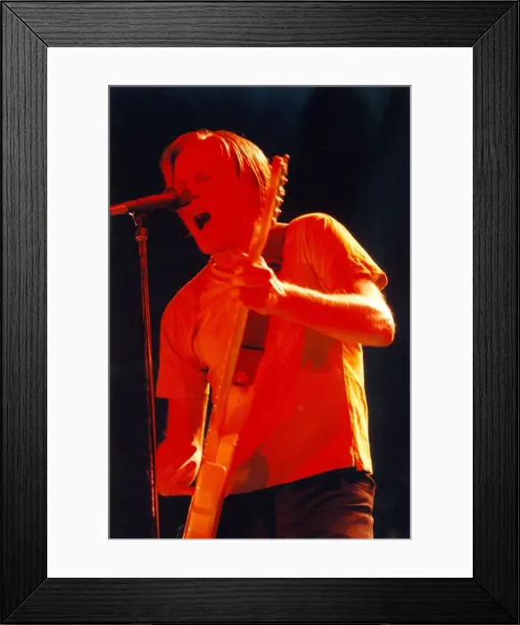 Framed Print : Bryan Adams in concert at the Newcastle Arena in April 1997 Framed Print : Bryan Adams in concert at the Newcastle Arena in April 1997
