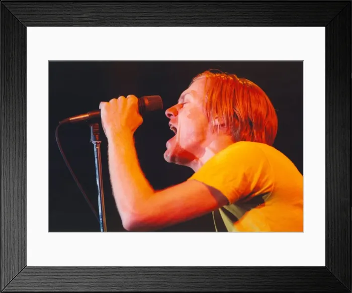 Framed Print : Bryan Adams in concert at the Newcastle Arena in April 1997 Framed Print : Bryan Adams in concert at the Newcastle Arena in April 1997