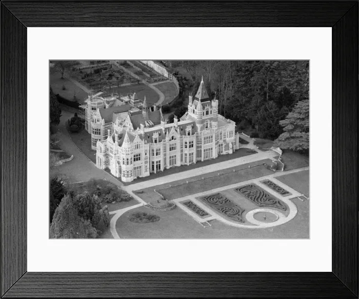 Framed Print : An aerial view of the mansion belonging to former Beatles member George Harrison Framed Print : An aerial view of the mansion belonging to former Beatles member George Harrison