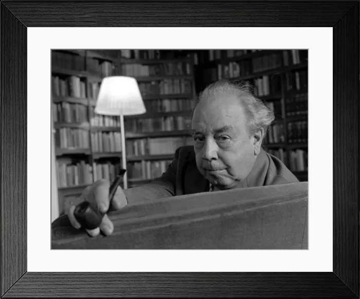 Framed Print : Author and broadcaster JB Priestley seen here at home celebrating his 70th birthday Framed Print : Author and broadcaster JB Priestley seen here at home celebrating his 70th birthday