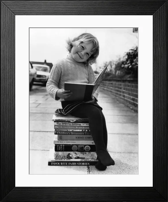 Framed Print : Children: Clever: Baby Bookworm: Cheryl Parkinson at 2 Framed Print : Children: Clever: Baby Bookworm: Cheryl Parkinson at 2