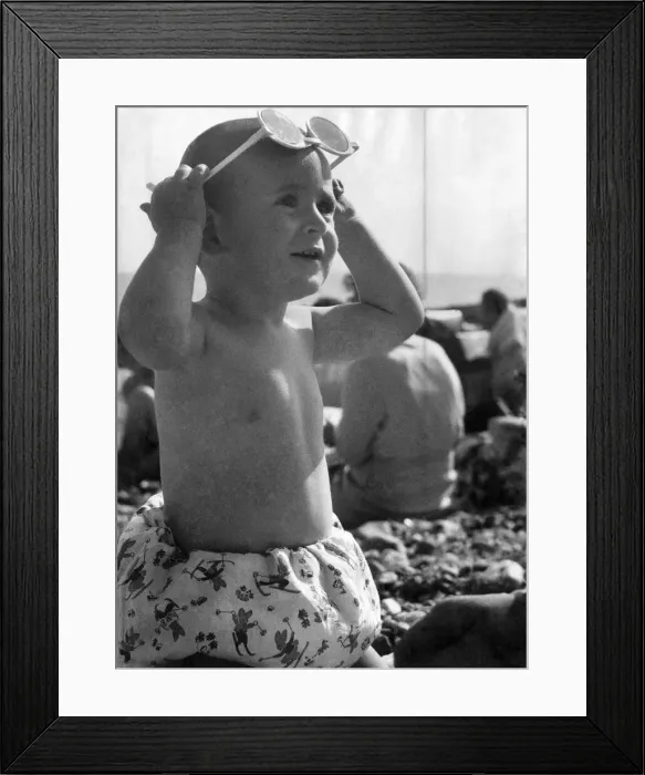 Framed Print : Children-Babies: I ve got my Speer borrowed his dads Young David Reed Framed Print : Children-Babies: I ve got my Speer borrowed his dads Young David Reed