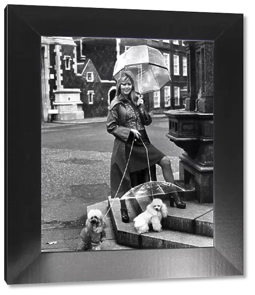 Animals Dogs Friendship: Model Gillian Duxbury, pictured with Charlie (Capilon-SwanKing