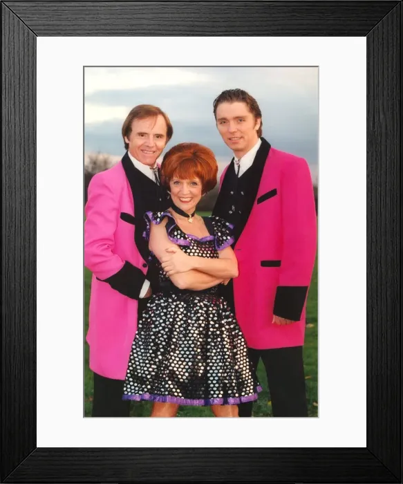 Framed Print : Leah Bell, Johnny De Little (left) and Jason King in Rock, Roll and Remember show Framed Print : Leah Bell, Johnny De Little (left) and Jason King in Rock, Roll and Remember show