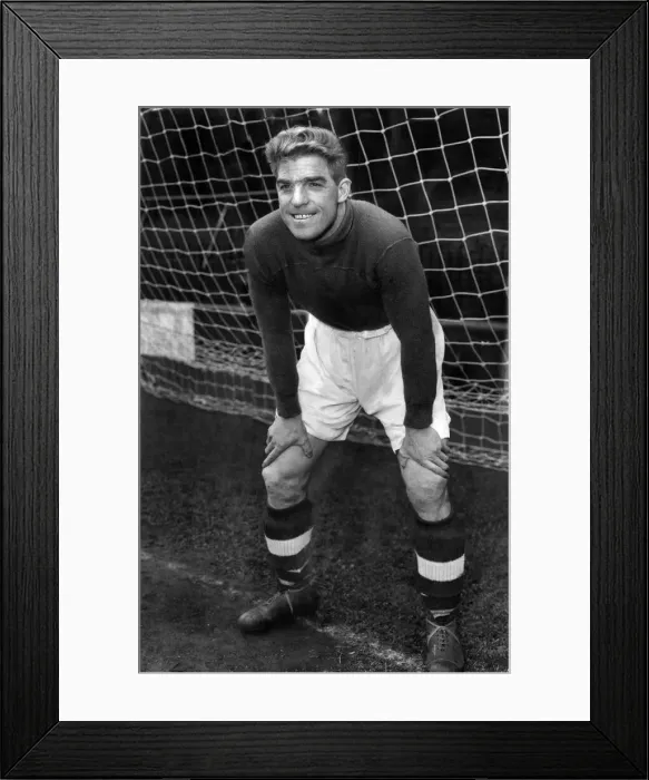 Framed Print : Goalkeeper: Sam Barham Charlion. January 1955 P036685 Framed Print : Goalkeeper: Sam Barham Charlion. January 1955 P036685