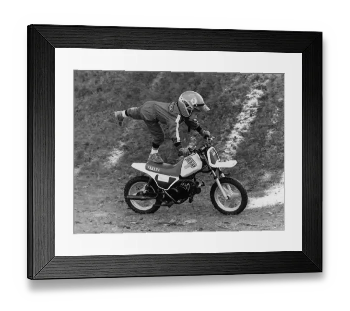 Framed Print : Children: Sports: Watch out Eddie Kidd and all you other stunt bike riders - a Framed Print : Children: Sports: Watch out Eddie Kidd and all you other stunt bike riders - a