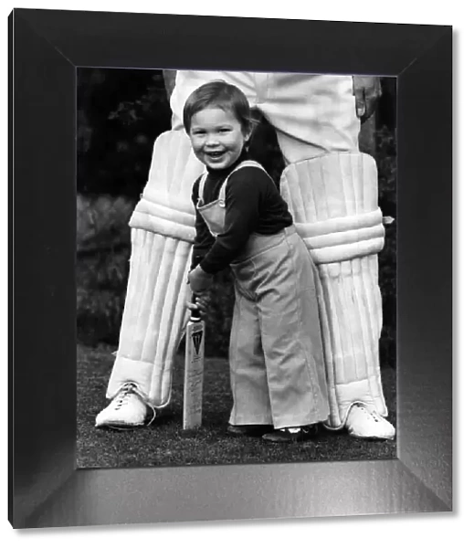 2-year-old Arran is the son of England cricketer David Steele
