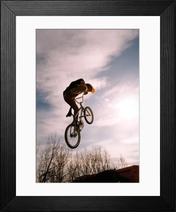 Framed Print : BMX king Ben Raferty shows some of his moves off which he will be showing off in a