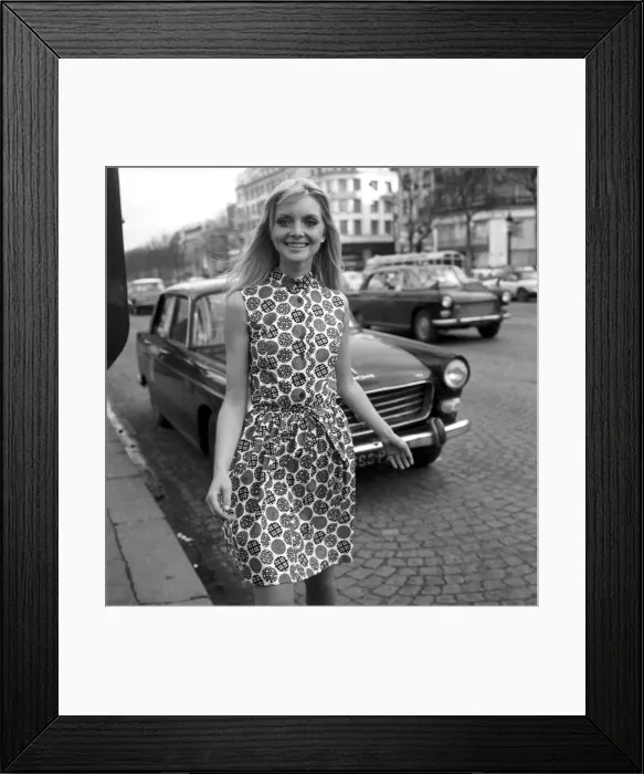 Framed Print : When the Paris fashion shows start a little flowered number like this (right Framed Print : When the Paris fashion shows start a little flowered number like this (right