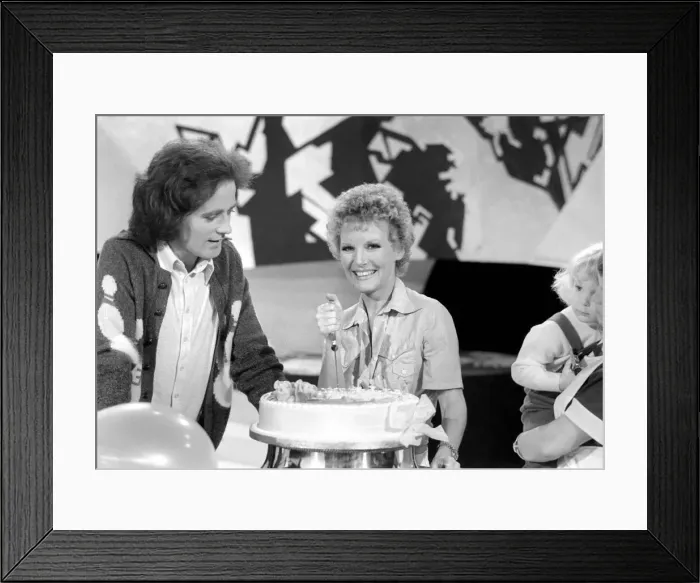 Framed Print : Singer, Petula Clark seen here with Gilbert of Gilbert and Sullivan
