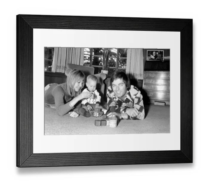 Framed Print : Disc Jockey: Tony Blackburn seen here at home with family. S74-5269-004 Framed Print : Disc Jockey: Tony Blackburn seen here at home with family. S74-5269-004