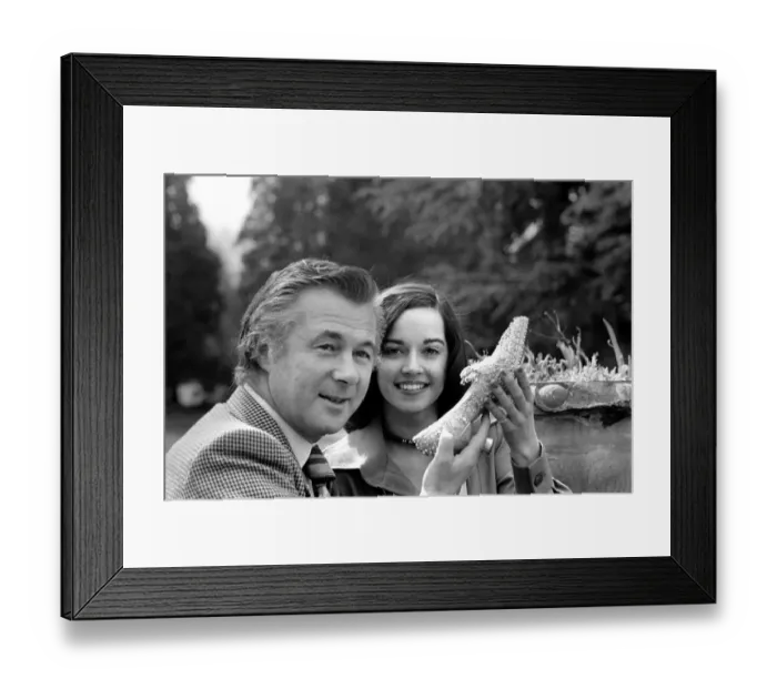 Framed Print : Actress: Gemma Craven and with Brian Forbes. April 1975 S75-1756-001 Framed Print : Actress: Gemma Craven and with Brian Forbes. April 1975 S75-1756-001
