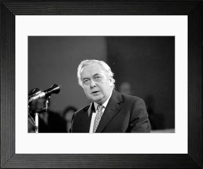Framed Print : Labour Party Conference: Prime Minister Harold Wilson; Party Leader Framed Print : Labour Party Conference: Prime Minister Harold Wilson; Party Leader