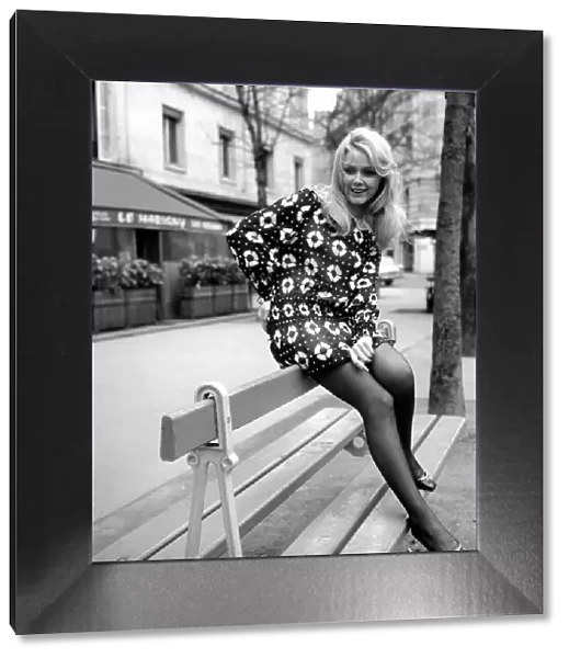 Paris Fashions: France Anglade, 26 year old blonde French film star