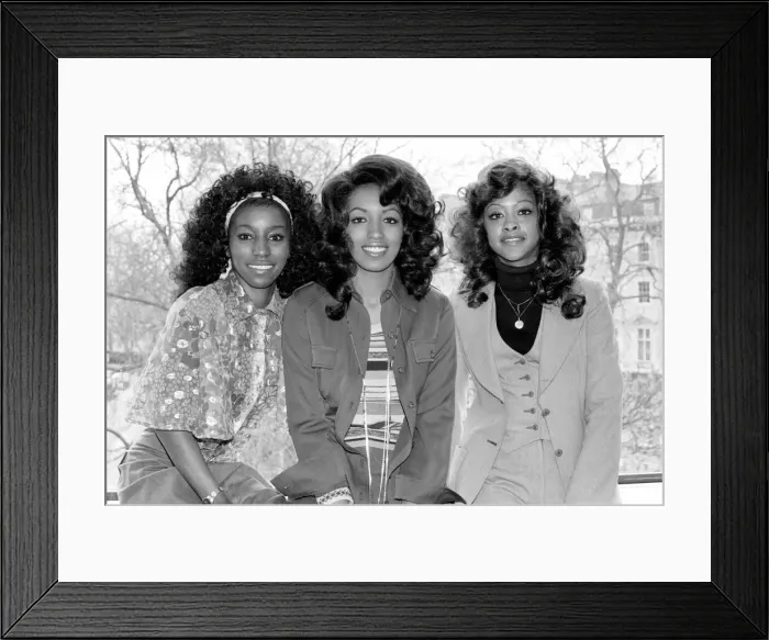 Framed Print : Pop. The Three Degrees'. April 1976 S76-2059