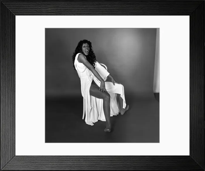 Framed Print : Donna Summer, in the UK to promote her controversial new record
