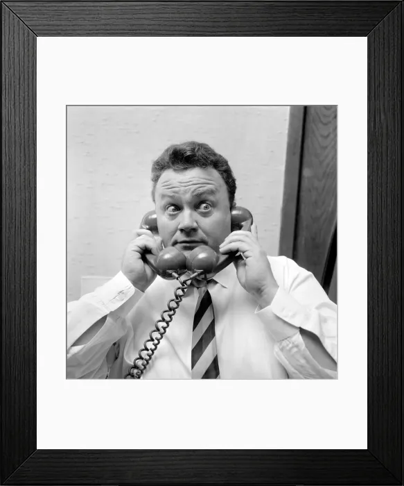 Framed Print : Harry Secombe in his dressing room at the London Palladium. October 1966 W9260-002 Framed Print : Harry Secombe in his dressing room at the London Palladium. October 1966 W9260-002