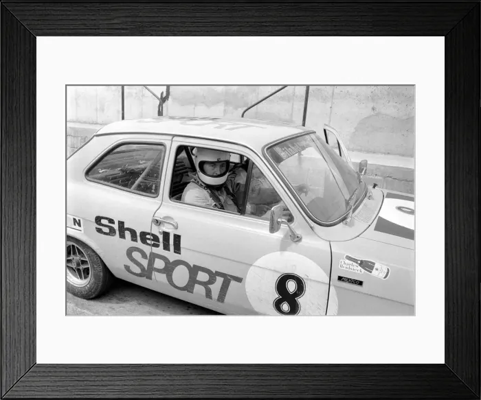 Framed Print : David Frost Racing Driver: David Frost, TV personality is to drive in the first motor Framed Print : David Frost Racing Driver: David Frost, TV personality is to drive in the first motor