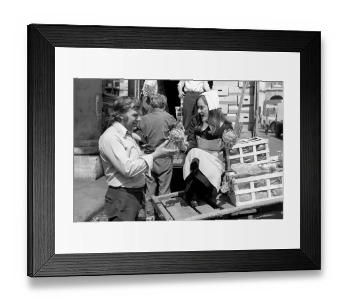 Framed Print : The answer lies in the heart: Lovely 21 year old Chantal Deschamps from France was in