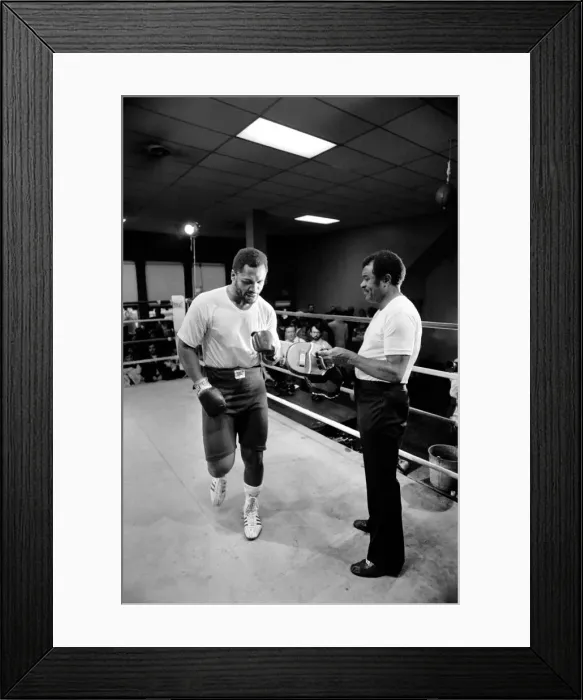 Framed Print : Joe Frazier. January 1974 S74-0408-002