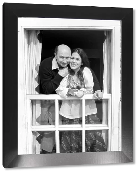 'Superwives Feature': Mr. and Mrs. Donald Pleasance (actor) seen here at home