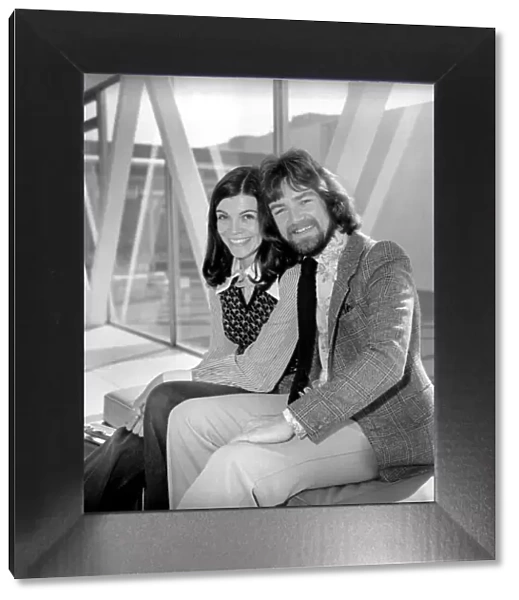 D. J. Rod Edmunds (Disc Jockey) and wife at LAP. March 1974 S74-1680