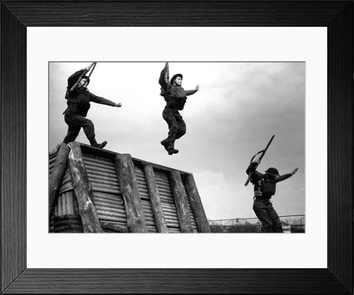 Framed Print : 1st May 1942 Alfieri. Army Training. No. 30 Physical Development Centre. Barracks. 1942