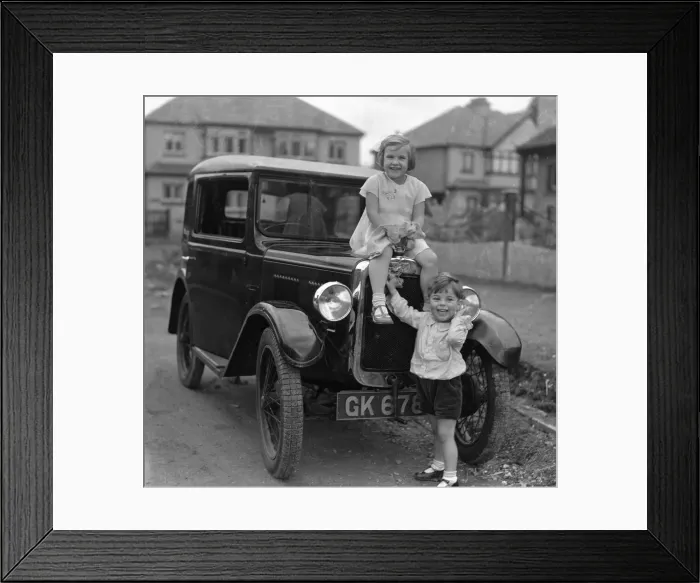 Framed Print : Alfieri. 1279. Child Studies-Cleaning Car. 2 / 2 October 8th 1933 Framed Print : Alfieri. 1279. Child Studies-Cleaning Car. 2 / 2 October 8th 1933