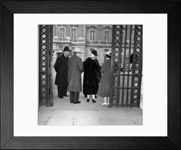 Framed Print : The Last Debs. Debs and family members seen here having their invitaions check by Framed Print : The Last Debs. Debs and family members seen here having their invitaions check by