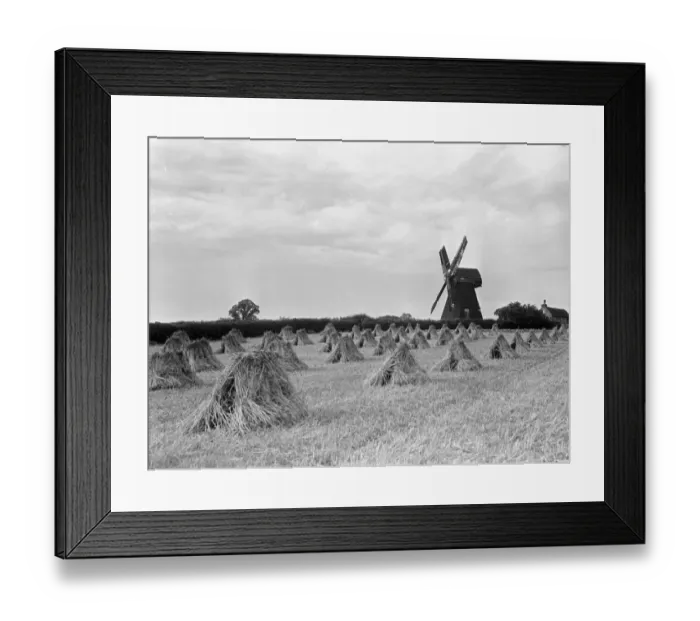 Framed Print : The Shiremark Mill near Horsham on the Surrey, Sussex borders. August 1933 987