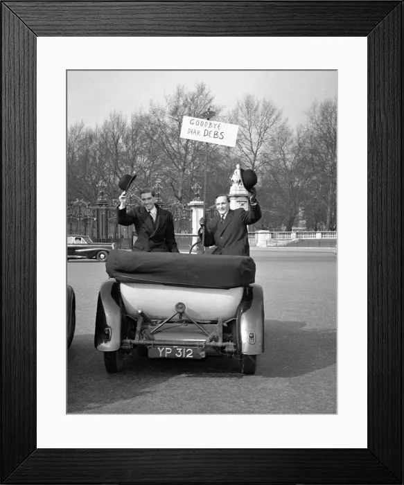 Framed Print : The farewell Debs car seen here in the Mall, after the last of the debs were presented to Framed Print : The farewell Debs car seen here in the Mall, after the last of the debs were presented to