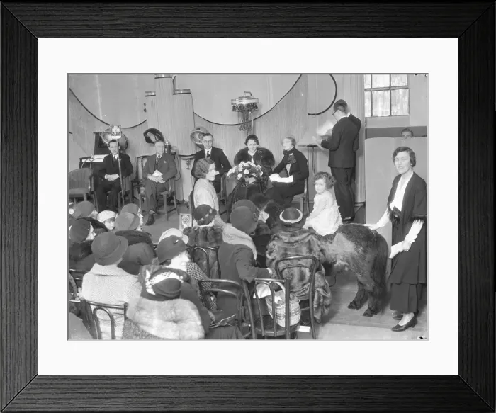 Framed Print : Women at the opening of the Bentalls Beauty Fair in Kingston. March 1934