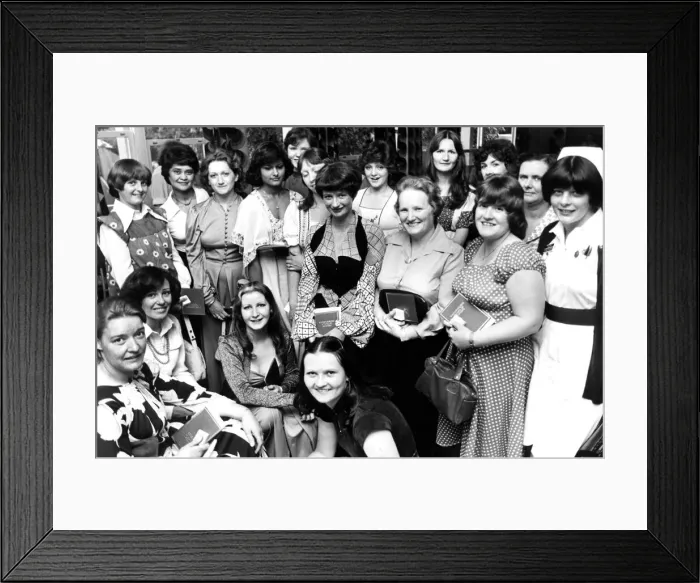 Framed Print : Final year student nurses who were presented with their badges Framed Print : Final year student nurses who were presented with their badges