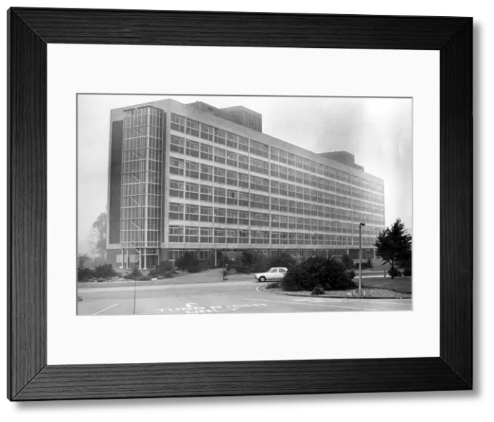 Framed Print : The nurses home at Walsgrave hospital, Coventry. 7th October 1978