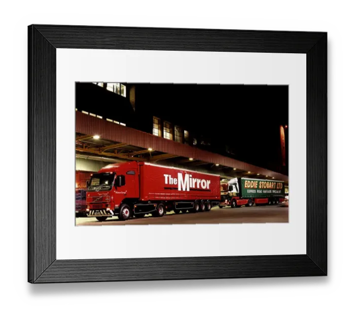Framed Print : Transport Lorries Mirror Group Lorry March 1999 Eddie Stobart Transport newspaper Framed Print : Transport Lorries Mirror Group Lorry March 1999 Eddie Stobart Transport newspaper