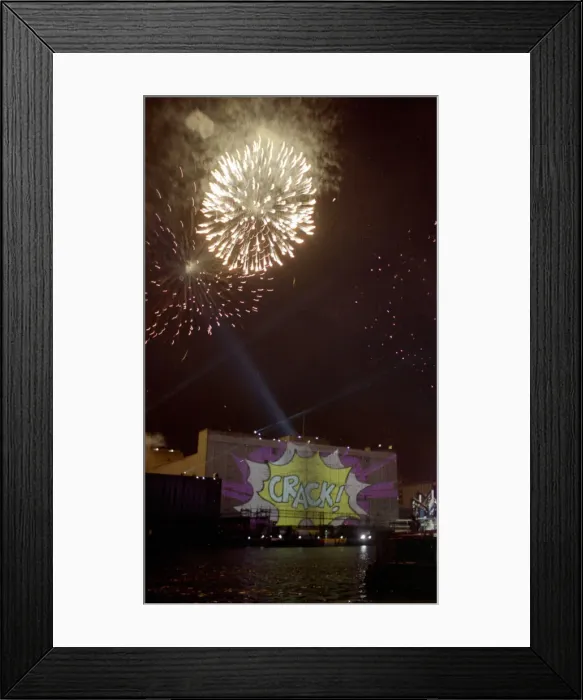 Framed Print : Destination Docklands Concert October 1988 Fireworks